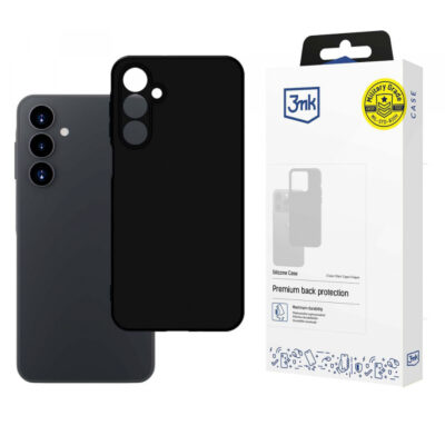 Husa pentru Samsung Galaxy A16 5G A166 / A16 4G A165, 3MK, Silicone, Neagra