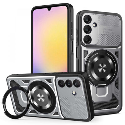 Husa pentru Samsung Galaxy A25 A256, Techsuit, RuggedCam, Gri