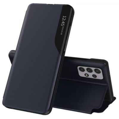 Husa pentru Samsung Galaxy A52s 5G A528 / A52 5G A526 / A52 A525, Techsuit, eFold, Albastra Inchis