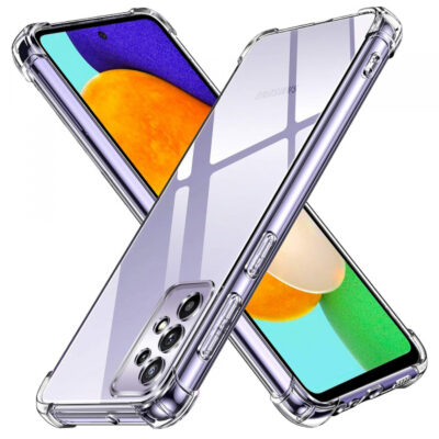 Husa pentru Samsung Galaxy A52s 5G A528 / A52 5G A526 / A52 A525, Techsuit, Shockproof Clear, Transparenta