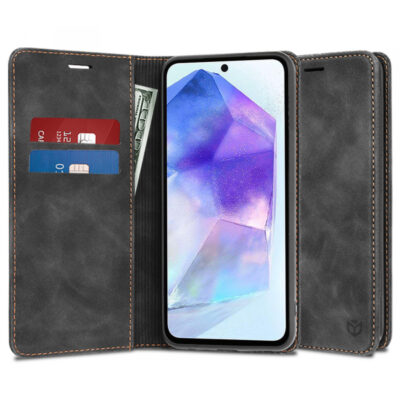 Husa pentru Samsung Galaxy A55 5G A556, Techsuit, Confy, Neagra