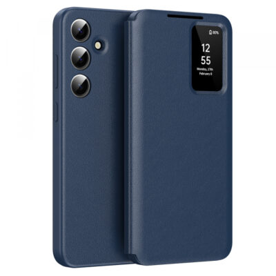 Husa pentru Samsung Galaxy A55 5G A556, Techsuit, SmartView, Albastra