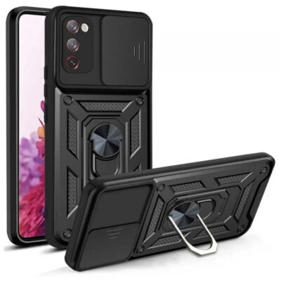 Husa pentru Samsung Galaxy S20 FE 2022 G781 / S20 FE 5G G781 / S20 FE G780, Techsuit, CamShield, Neagra