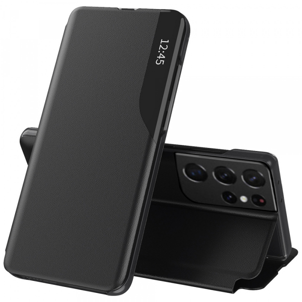 Husa pentru Samsung Galaxy S21 Ultra 5G G998, Techsuit, eFold, Neagra