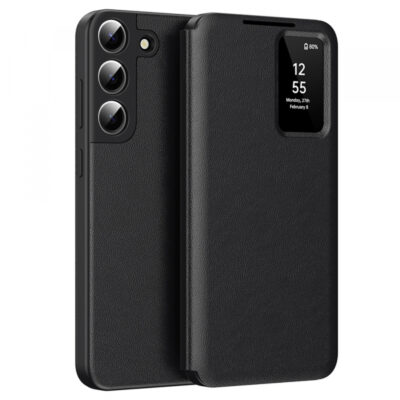 Husa pentru Samsung Galaxy S22+ 5G S906, Techsuit, SmartView, Neagra
