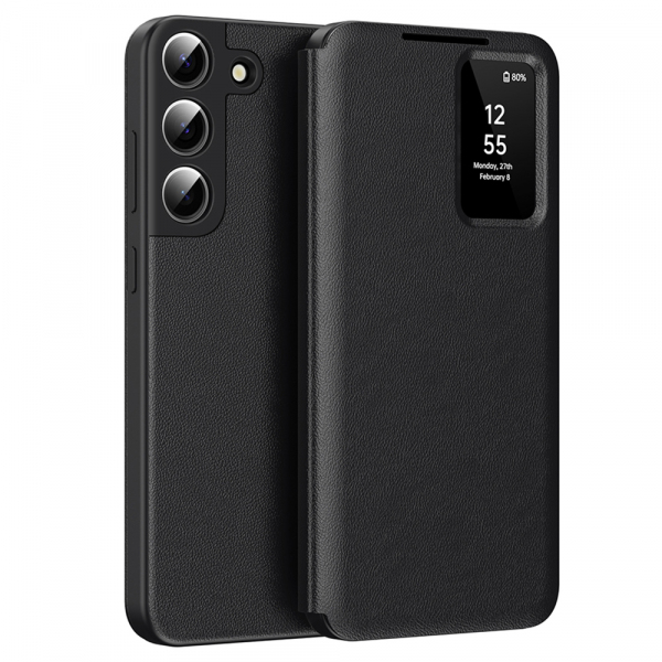 Husa pentru Samsung Galaxy S22+ 5G S906, Techsuit, SmartView, Neagra