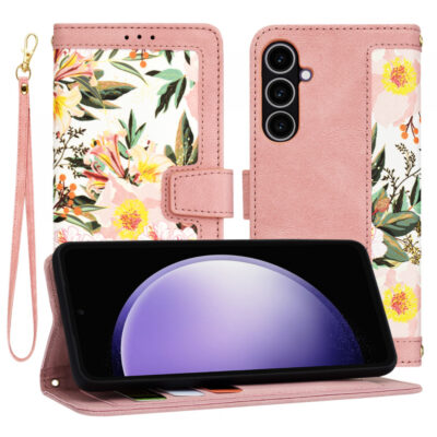 Husa pentru Samsung Galaxy S23 FE S711, Techsuit, FlipCraft, Roz