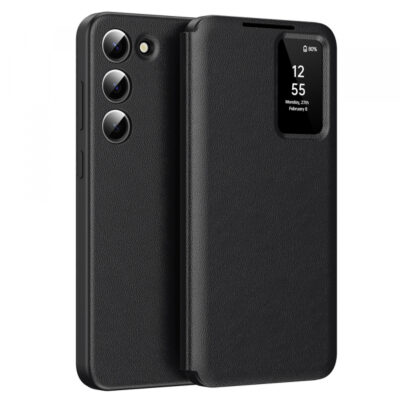 Husa pentru Samsung Galaxy S23+ S916, Techsuit, SmartView, Neagra
