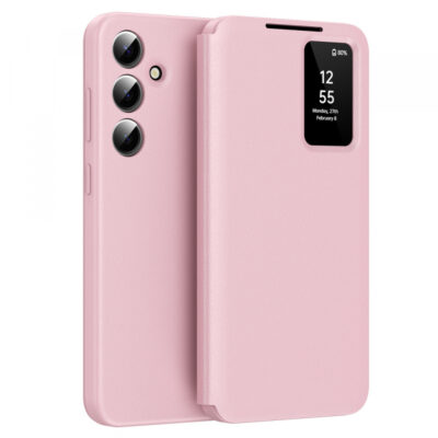 Husa pentru Samsung Galaxy S24+ S926, Techsuit, SmartView, Roz