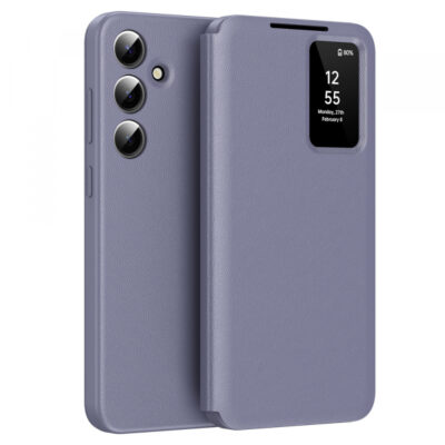 Husa pentru Samsung Galaxy S24 S921, Techsuit, SmartView, Mov
