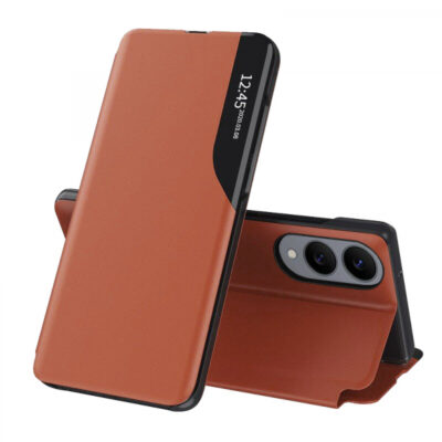 Husa pentru Samsung Galaxy S25 Edge S937, Techsuit, eFold, Portocalie