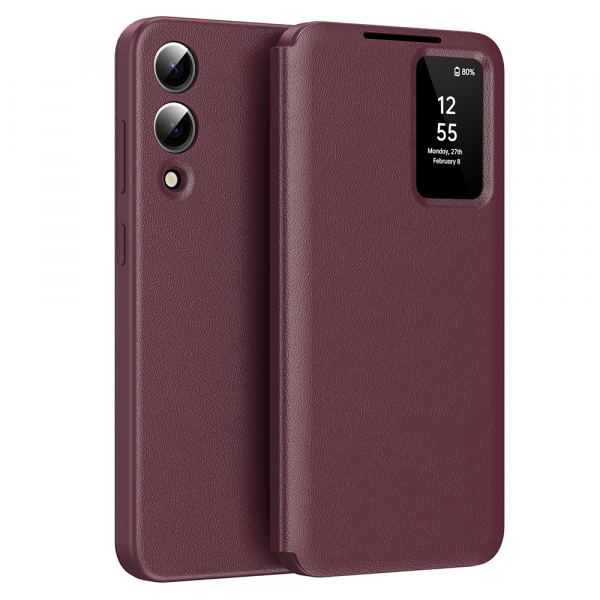 Husa pentru Samsung Galaxy S25 Edge S937, Techsuit, SmartView, Rosie