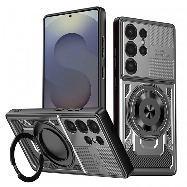 Husa pentru Samsung Galaxy S25 Ultra S938, Techsuit, RuggedCam, Gri
