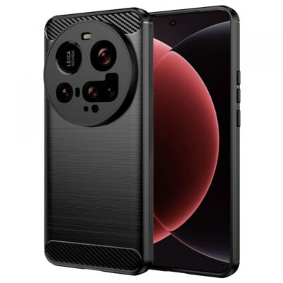 Husa pentru Xiaomi 15 Ultra, Techsuit, Carbon, Neagra