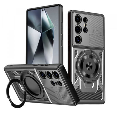 Husa pentru Xiaomi 15T Pro, Techsuit, RuggedCam, Gri