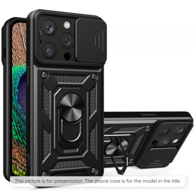 Husa pentru Xiaomi Poco F7, Techsuit, CamShield, Neagra