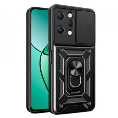 Husa pentru Xiaomi Redmi 12 5G / 12, Techsuit, CamShield, Neagra