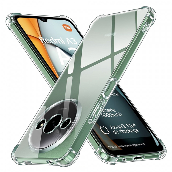 Husa pentru Xiaomi Redmi A3x / A3, Techsuit, Shockproof Clear, Transparenta