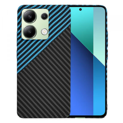 Husa pentru Xiaomi Redmi Note 13 4G, Techsuit, Carbonite FiberShell, Neagra Bleu