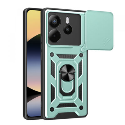Husa pentru Xiaomi Redmi Note 14 4G (Regional), Techsuit, CamShield, Verde