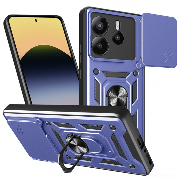Husa pentru Xiaomi Redmi Note 14 5G, Techsuit, CamShield, Albastra