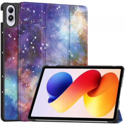 Husa pentru Xiaomi Redmi Pad 2 Pro, Techsuit, FoldPro Galaxy, Multicolor