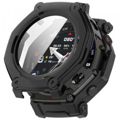 Husa Techsuit Defense360 Pro pentru Amazfit T-Rex 3 Pro 48mm, Neagra