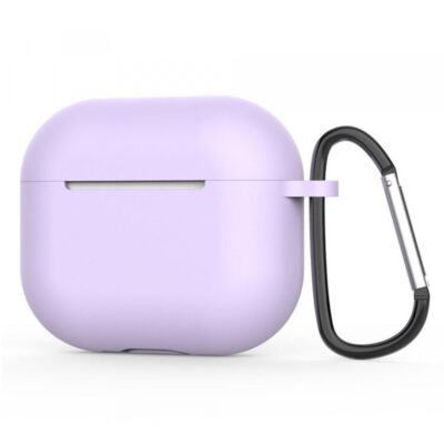 Husa Techsuit Silicone pentru Apple AirPods 4, Mov