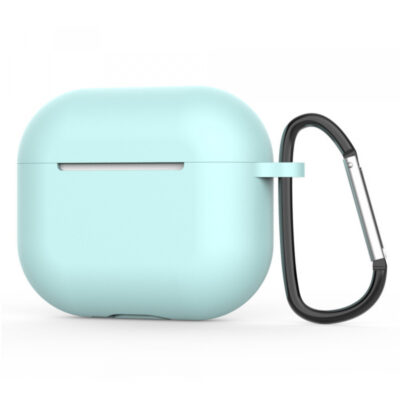 Husa Techsuit Silicone pentru Apple AirPods 4, Turcoaz Deschis