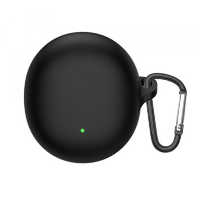 Husa Techsuit Silicone pentru Oppo Enco Air3, Neagra