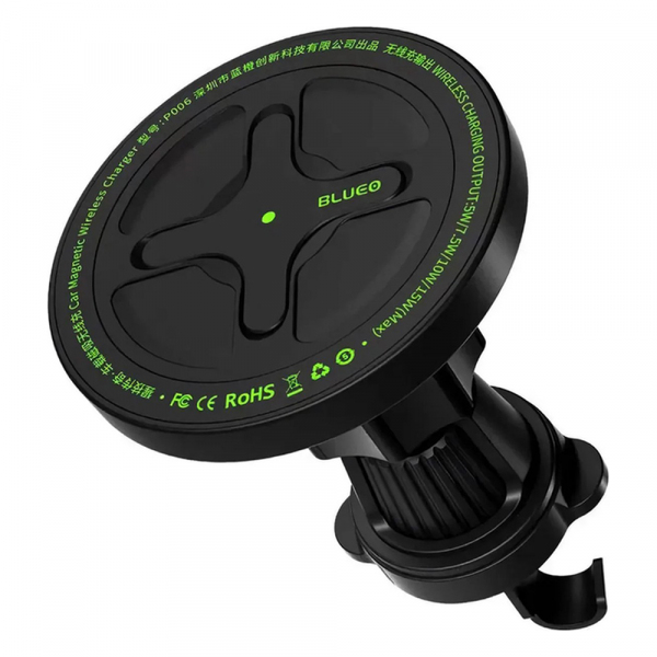 Incarcator Auto Wireless Blueo Ape Legend, 15W, 1.67A, Negru