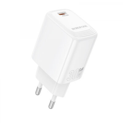 Incarcator Retea Borofone BN28 Fuente, 30W, 3A, 1 x USB-C, Alb