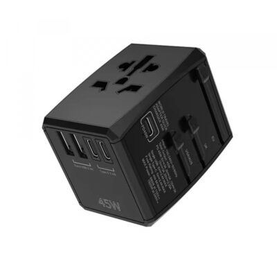 Incarcator Retea Techsuit HHT905 Travel, 45W, 3A, 2 x USB-A – 2 x USB-C, Negru