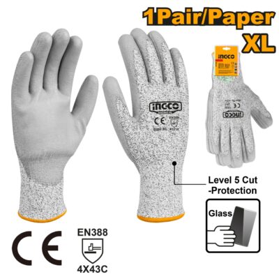 Manusi de Protectie Anti Taiere XL (new) INGCO HGCG02-XL