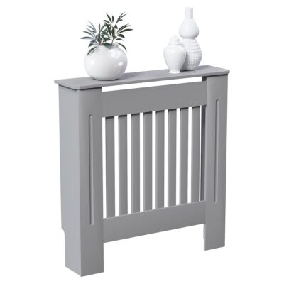 Masca pentru Calorifer ECO-S 78 cm, MDF Vopsit de 18 mm Lame Verticale, Gri antracit – Default Title