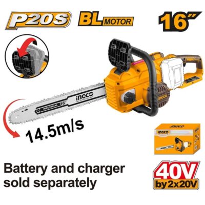 Motofierastrau 40V BL 16″ INGCO CGSLI40168