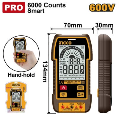 Multimetru Digital 600V Industrial 6000 Puncte INGCO DM16004