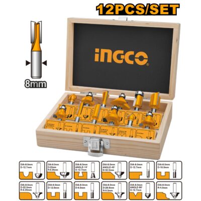 Oberfreza Set Accesorii 12buc INGCO AKRT1211