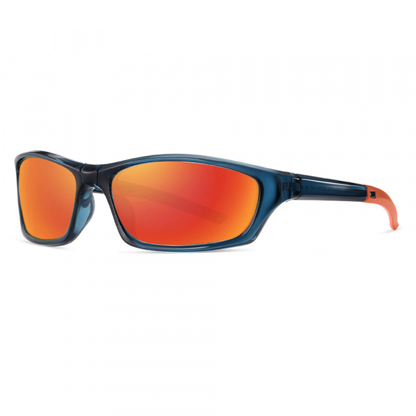 Ochelari De Ciclism Unisex Techsuit 24101, Polarizati, Negri Portocali