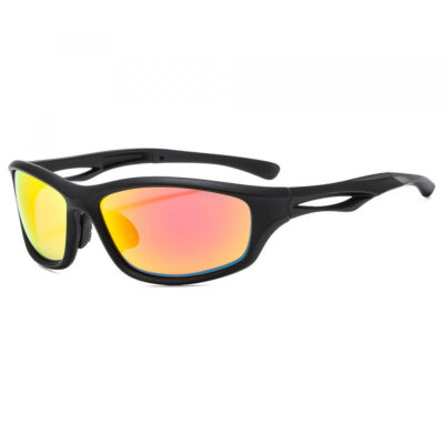 Ochelari De Ciclism Unisex Techsuit 9309, Polarizati, Negri Rosii