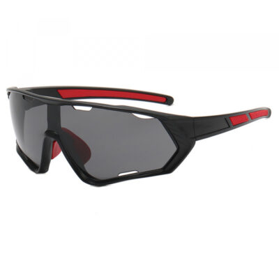 Ochelari De Ciclism Unisex Techsuit 9330, Negri Rosii