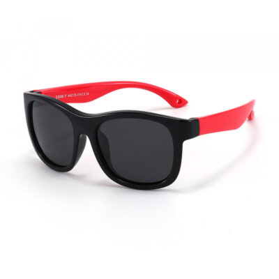 Ochelari De Soare Bebelusi Techsuit 8306-C14, Polarizati, Negri Rosii