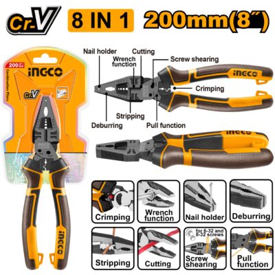 Patent cu 8 Functii 200mm INGCO HMFCP28200
