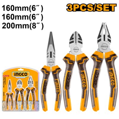 Patenti Maner Cauciucat Set 3buc INGCO HKPS08318
