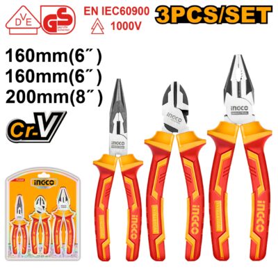 Patenti Maner Izolat Set 3buc INGCO HIKPS28318