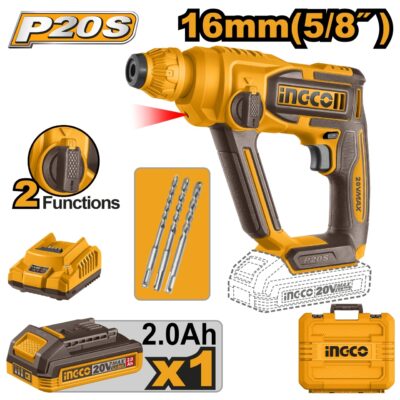 Picamer 20V 16mm cu 1 Acumulator INGCO CRHLI201681E