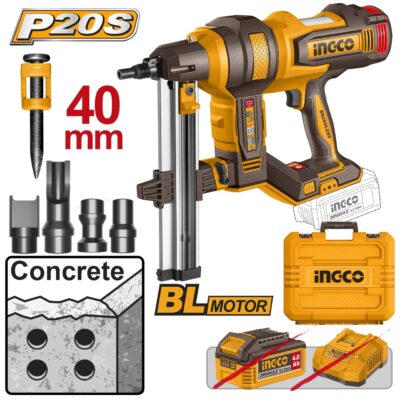 Pistol Cuie Beton 20V 19-40mm