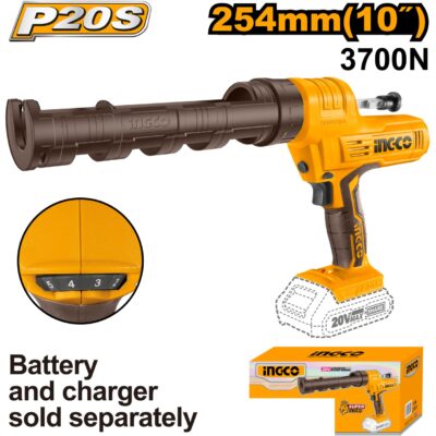 Pistol pentru Silicon 20V Cartus de 25.4cm INGCO CCGLI2001