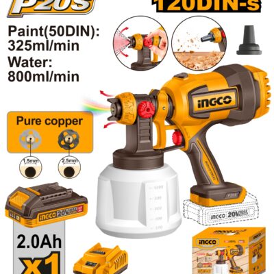 Pistol Vopsit 20V 800ml cu Acumulator INGCO CSGLI20042E