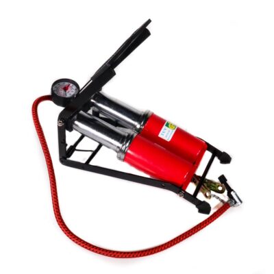 Pompa Auto la Picior cu 2 Pistoane + Manometru